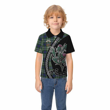 Blyth Family Crest Tartan Kid Polo Shirt Alba Thistle Inspired - Tartan Vibes Clothing