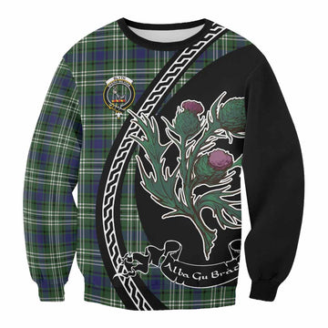 Blyth Family Crest Tartan Sweatshirt Alba Thistle Inspired - Tartan Vibes Clothing