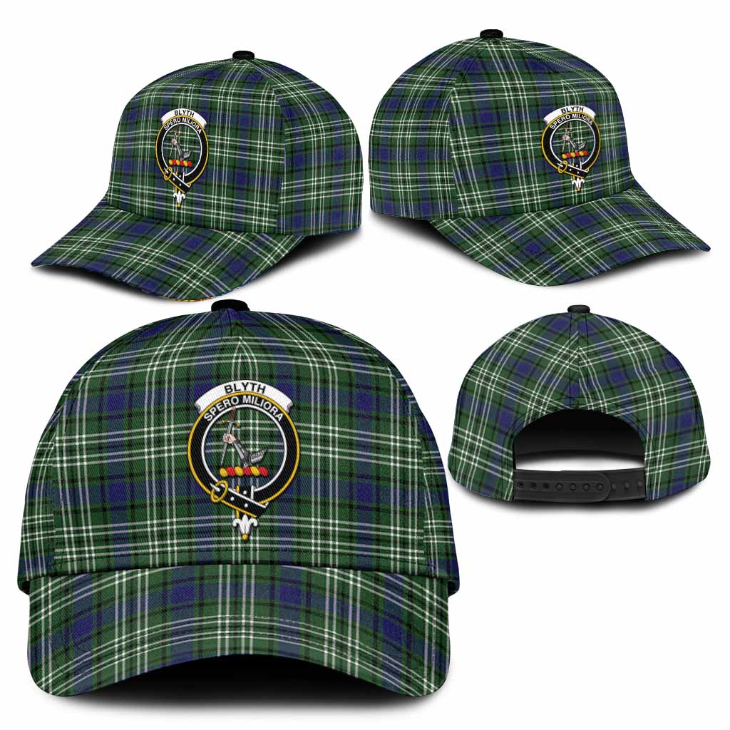 Blyth Tartan Classic Cap with Family Crest