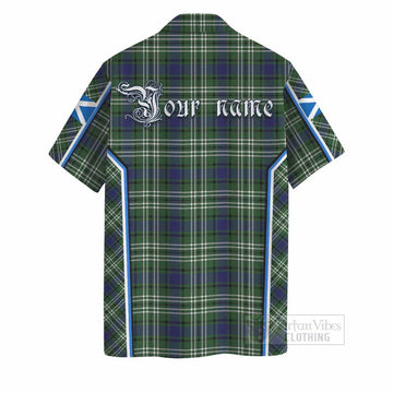 Blyth Tartan Crest Hawaiian Shirt Scotland Coat of Arm Flag Style - Tartan Vibes Clothing
