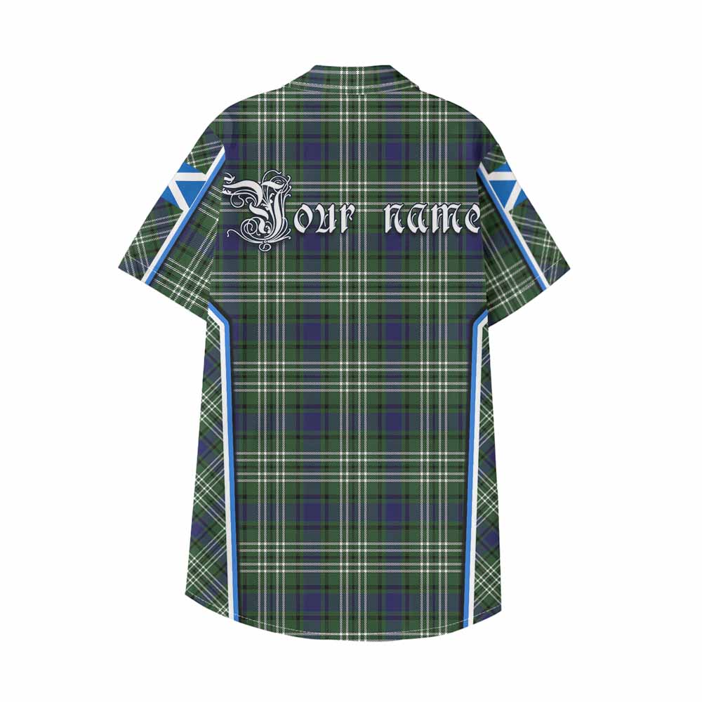 Blyth Tartan Crest Kid Hawaiian Shirt Scotland Coat of Arm Flag Style - Tartan Vibes Clothing