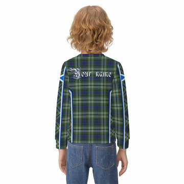 Blyth Tartan Crest Kid Knitted Sweatshirt Scotland Coat of Arm Flag Style - Tartan Vibes Clothing