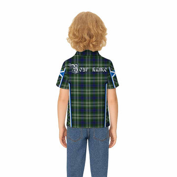 Blyth Tartan Crest Kid Polo Shirt Scotland Coat of Arm Flag Style - Tartan Vibes Clothing