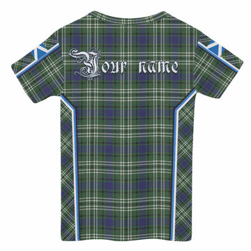 Blyth Tartan Crest Kid T-shirt Scotland Coat of Arm Flag Style - Tartan Vibes Clothing
