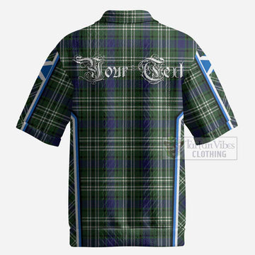 Blyth Tartan Crest Men’s Polo Sweater Top Scotland Coat of Arm Flag Style