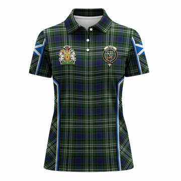 Blyth Tartan Crest Women's Polo Shirt Scotland Coat of Arm Flag Style - Tartan Vibes Clothing