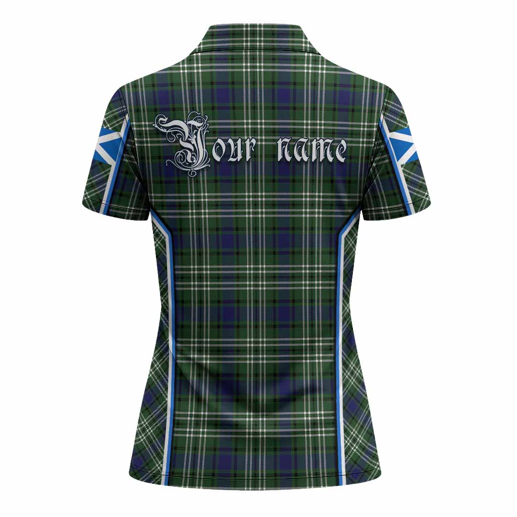 Blyth Tartan Crest Women's Polo Shirt Scotland Coat of Arm Flag Style - Tartan Vibes Clothing