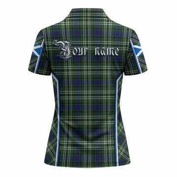 Blyth Tartan Crest Women's Polo Shirt Scotland Coat of Arm Flag Style - Tartan Vibes Clothing