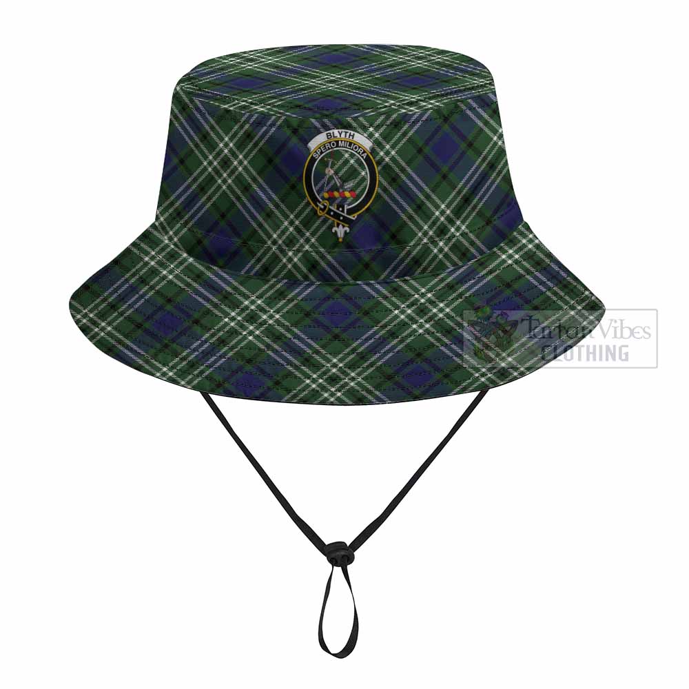 Blyth Tartan Fishing Hat with Family Crest