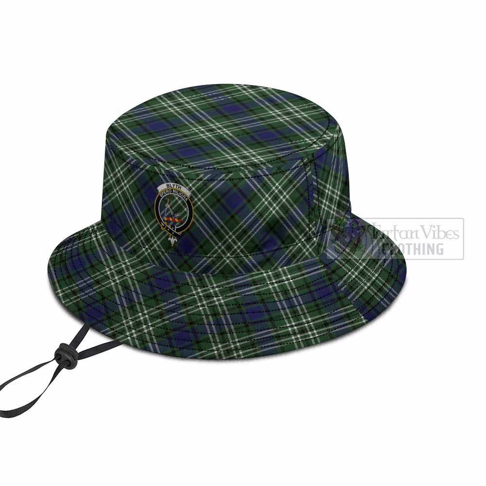 Blyth Tartan Fishing Hat with Family Crest