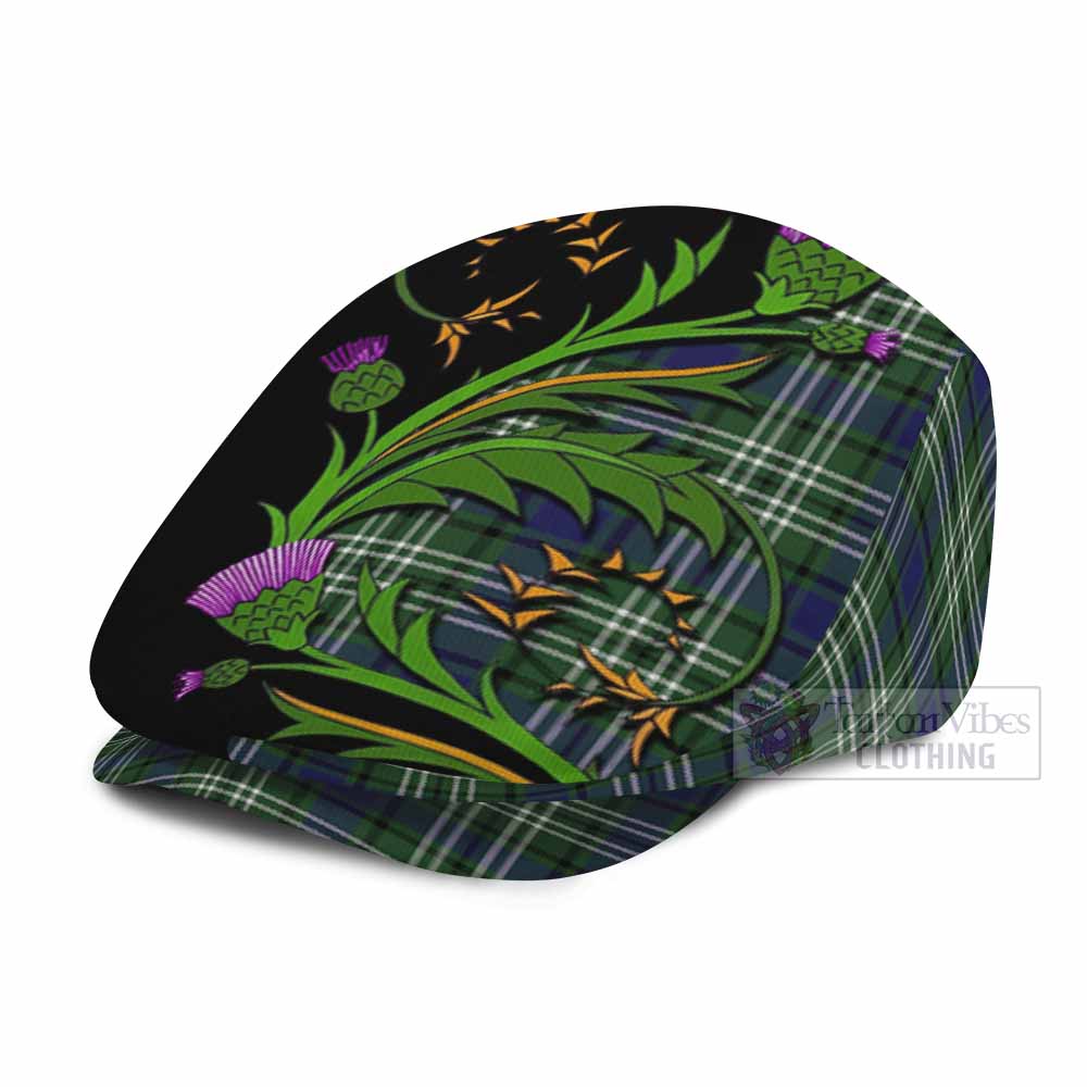 Blyth Tartan Flat Cap, Jeff Cap Scottish Thistle Pride Heritage Art - Tartan Vibes Clothing