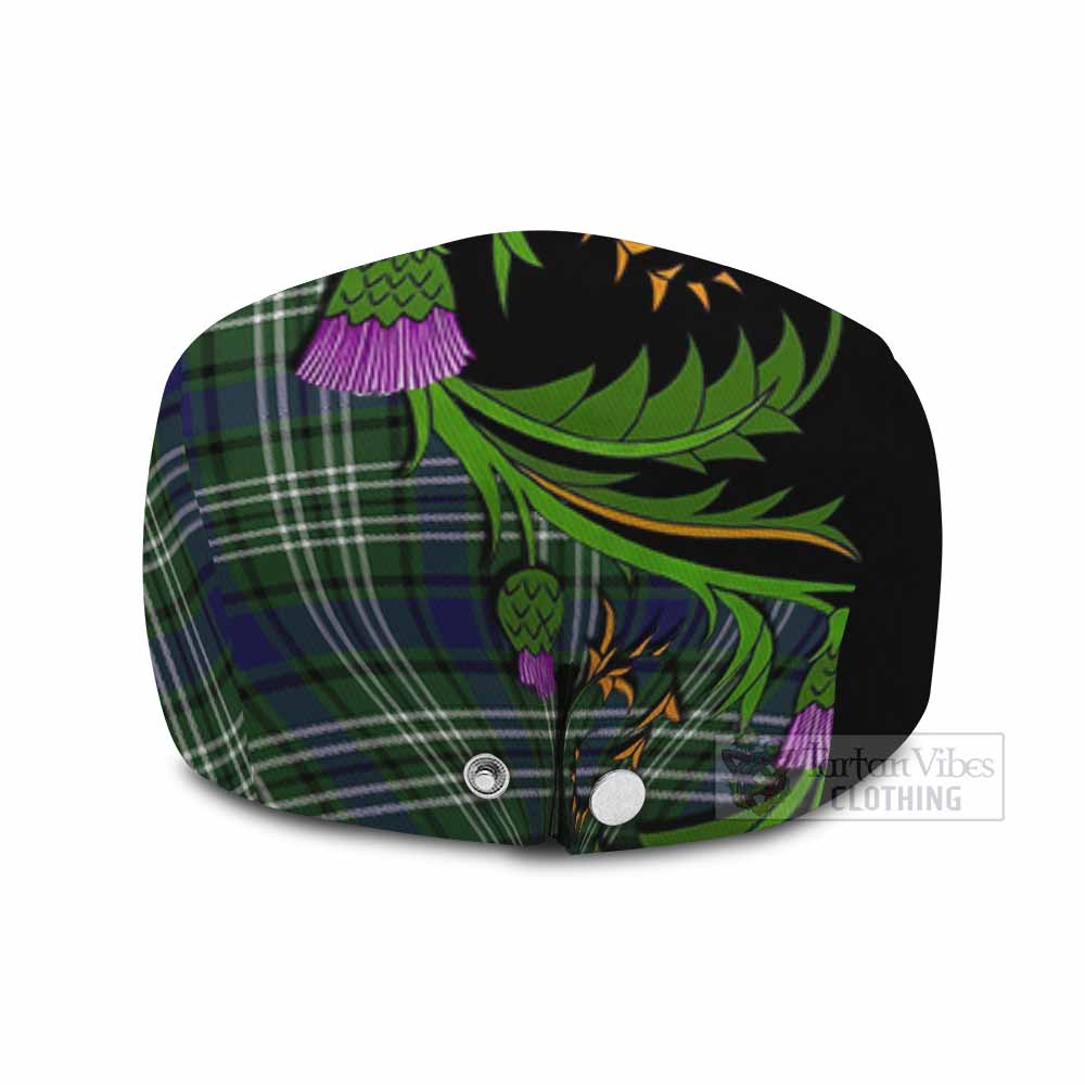 Blyth Tartan Flat Cap, Jeff Cap Scottish Thistle Pride Heritage Art - Tartan Vibes Clothing