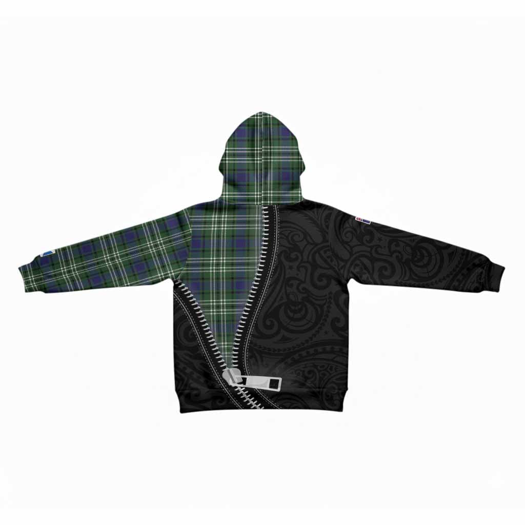 Blyth Tartan Kid Hoodie New Zealand Pattern Unique Zipper Stylized