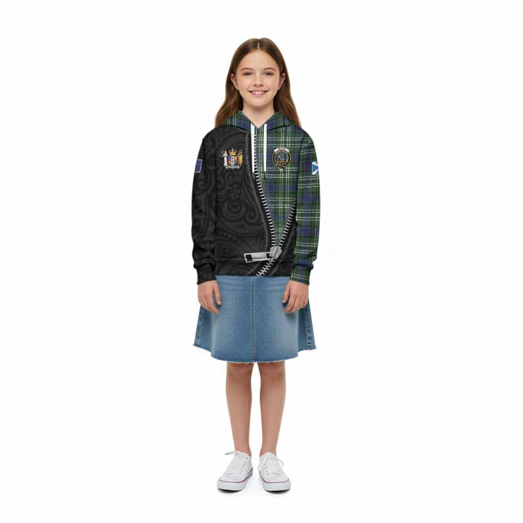 Blyth Tartan Kid Hoodie New Zealand Pattern Unique Zipper Stylized