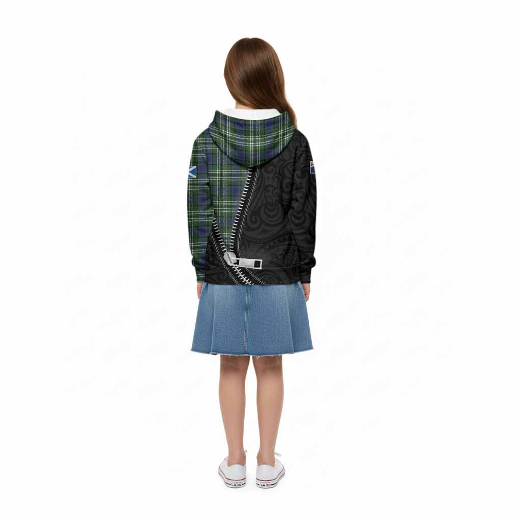 Blyth Tartan Kid Hoodie New Zealand Pattern Unique Zipper Stylized