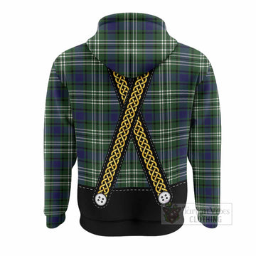 Blyth Tartan Lederhosen Costume Hoodie Scotland Celtic Knot Motif