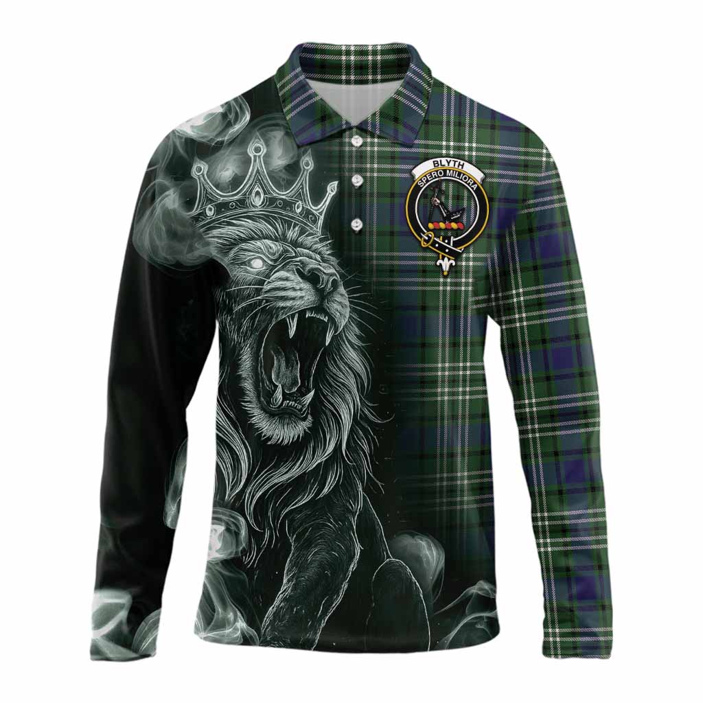 Blyth Tartan Long Sleeve Polo Shirt Roaring Lion Heritage