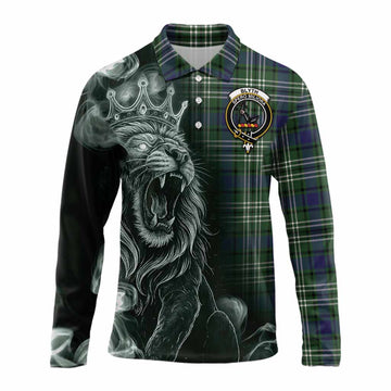 Blyth Tartan Long Sleeve Polo Shirt Roaring Lion Heritage