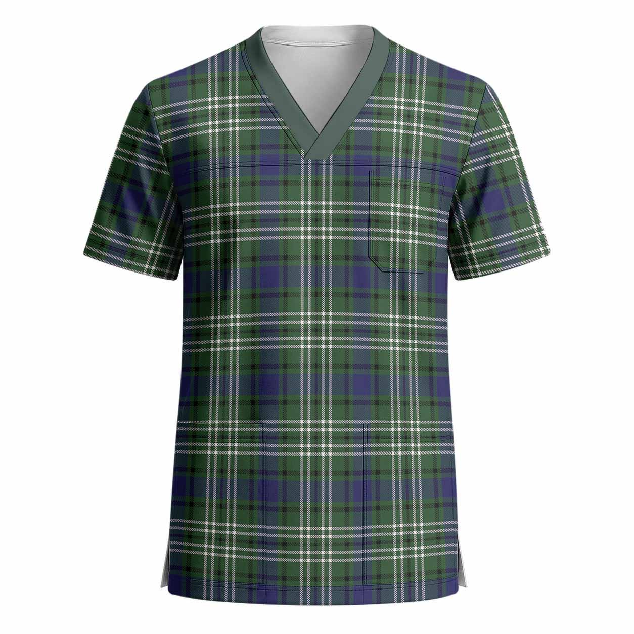 Blyth Tartan Scrub Top - Tartan Vibes Clothing