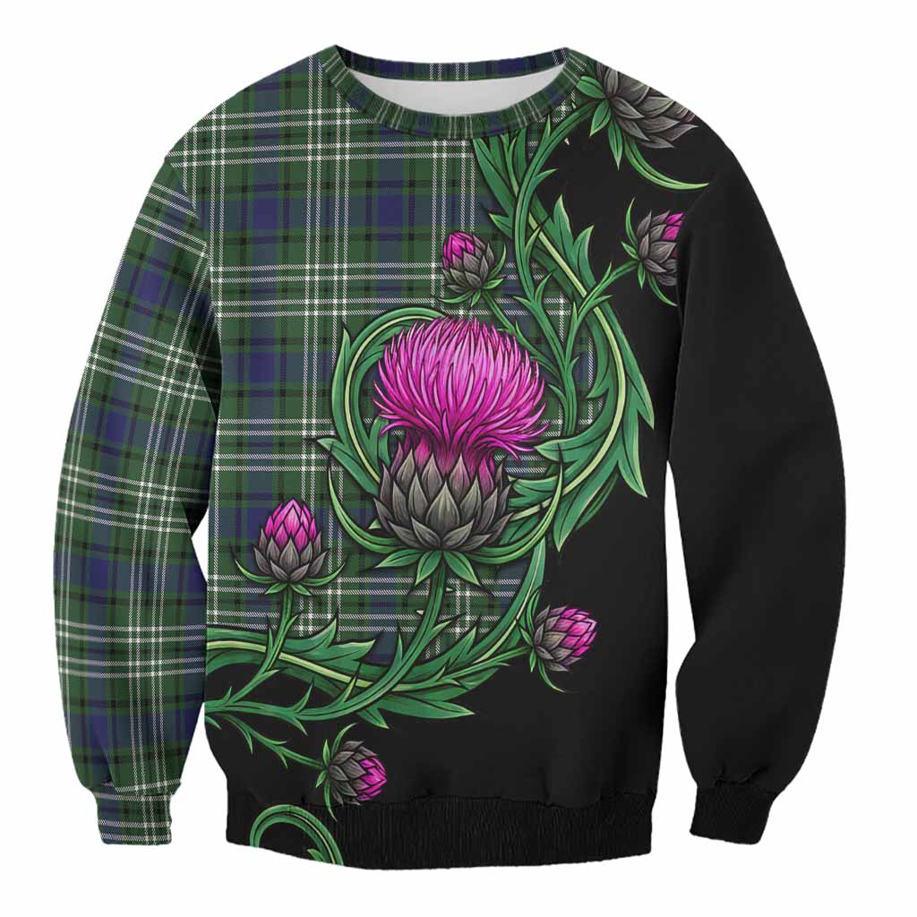 Blyth Tartan Sweatshirt Resilient Scottish Thistle Unisex - Tartan Vibes Clothing