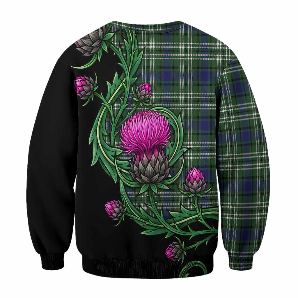 Blyth Tartan Sweatshirt Resilient Scottish Thistle - Tartan Vibes Clothing