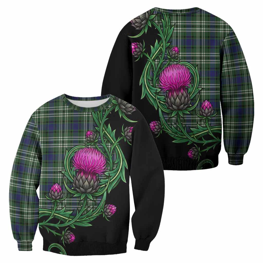 Blyth Tartan Sweatshirt Resilient Scottish Thistle - Tartan Vibes Clothing