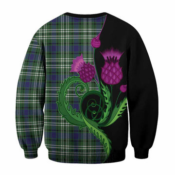 Blyth Tartan Sweatshirt Traditional Scottish Thistle - Tartan Vibes Clothing
