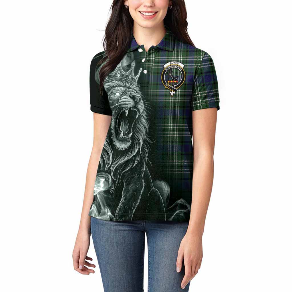 Blyth Tartan Women Polo Shirt Roaring Lion Heritage