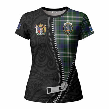 Blyth Tartan Women T shirt New Zealand Pattern Unique Zipper Stylized