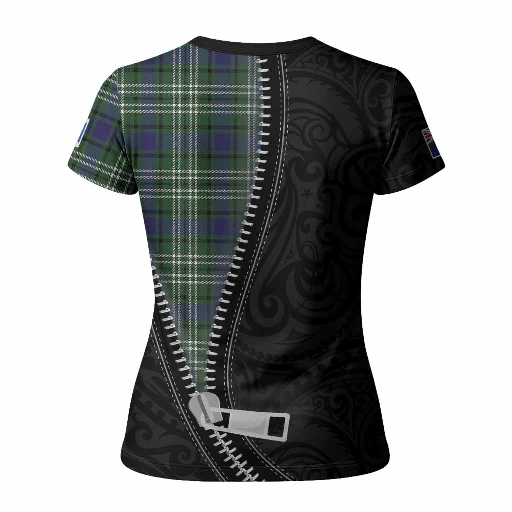 Blyth Tartan Women T shirt New Zealand Pattern Unique Zipper Stylized
