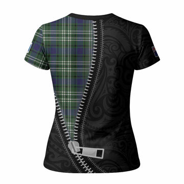 Blyth Tartan Women T shirt New Zealand Pattern Unique Zipper Stylized