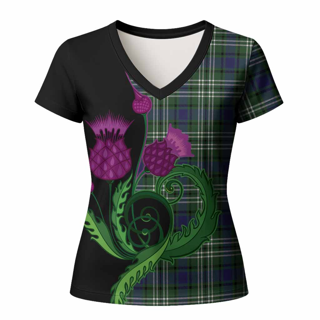 Blyth Tartan Women T shirt Traditional Scottish Thistle