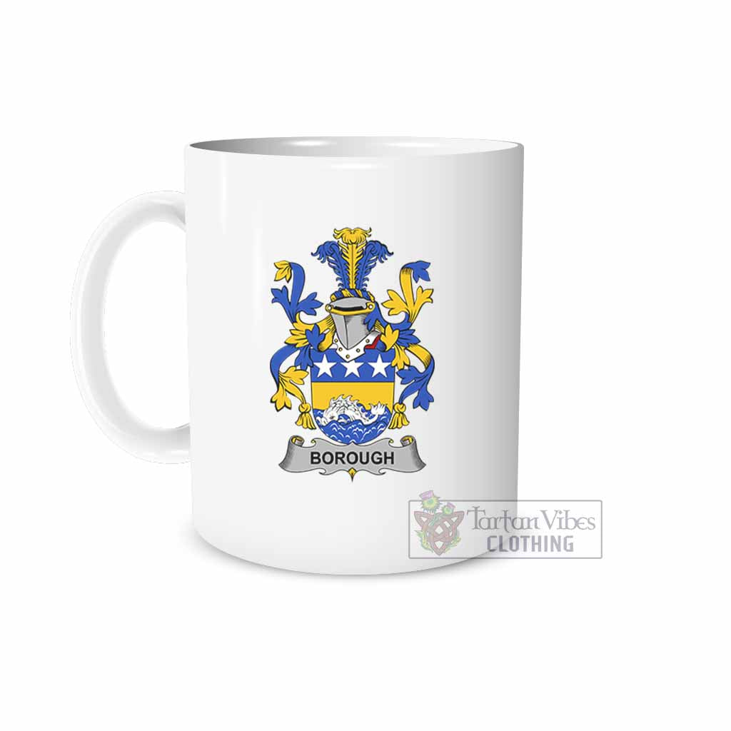 Tartan Vibes Clothing Borough Irish Clan Coat of Arms Ceramic Mug