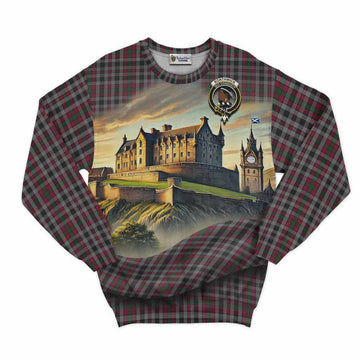 Tartan Vibes Clothing Borthwick Tartan Family Crest Sweatshirt with Scottish Ancient Castle Style