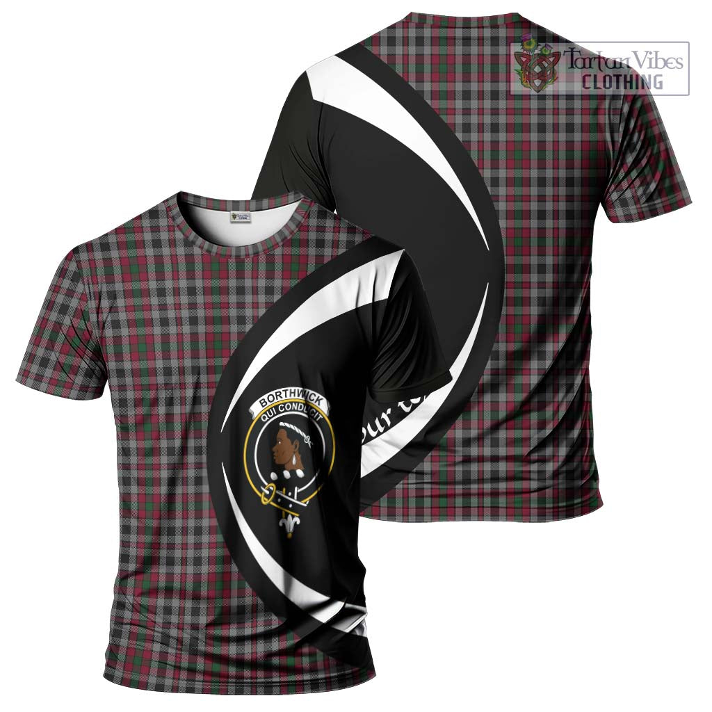 Borthwick Tartan T-Shirt with Family Crest Circle Style Kid's Shirt - Tartan Vibes Clothing
