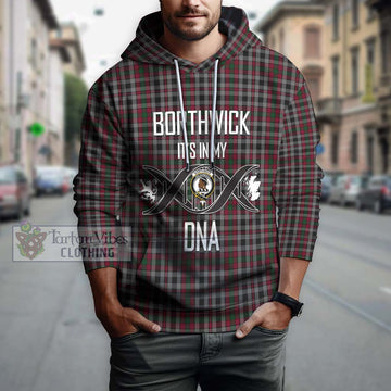 Borthwick Tartan Hoodie with Family Crest DNA In Me Style Pullover Hoodie - Tartan Vibes Clothing