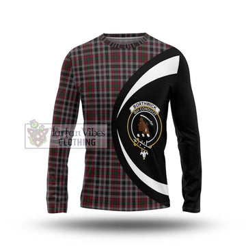 Borthwick Tartan Long Sleeve T-Shirt with Family Crest Circle Style Unisex - Tartan Vibes Clothing