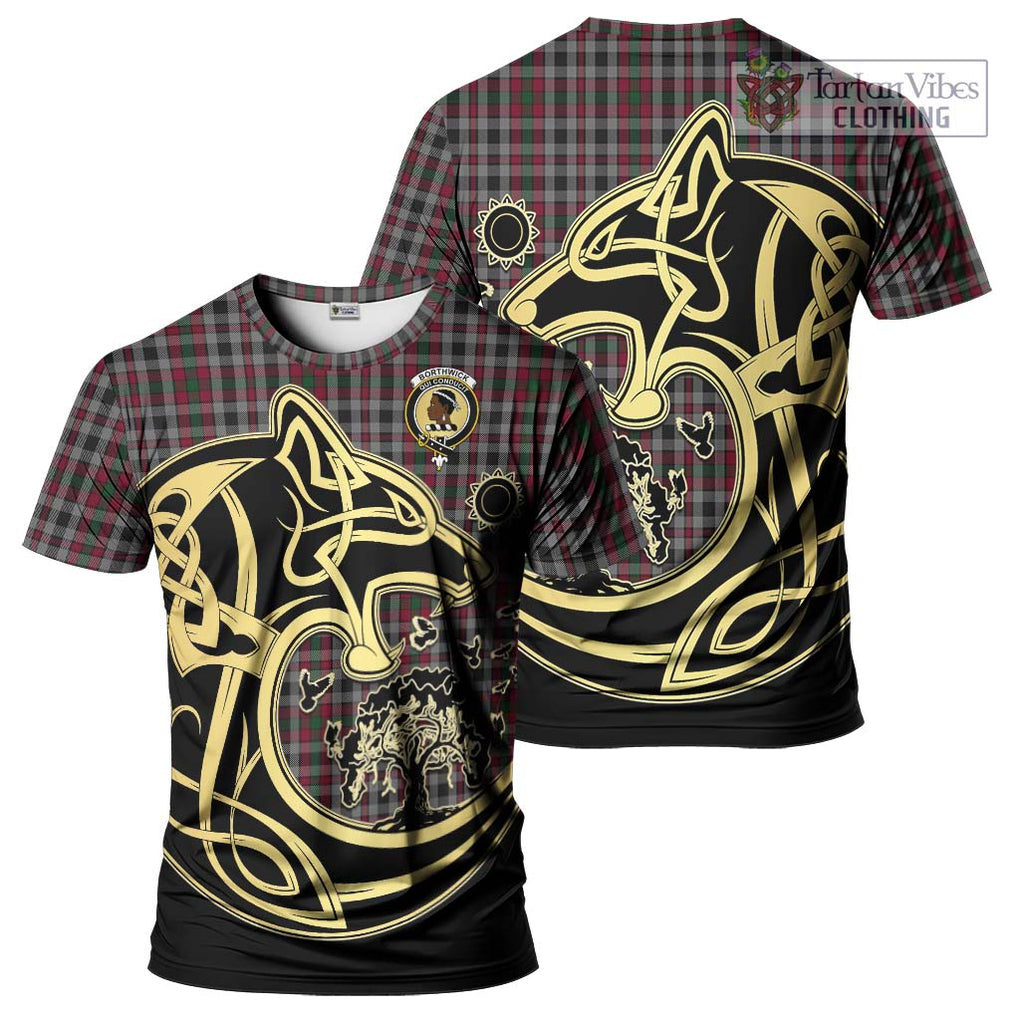 Borthwick Tartan T-Shirt with Family Crest Celtic Wolf Style Kid's Shirt - Tartan Vibes Clothing