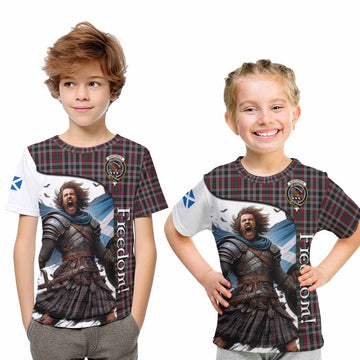 Tartan Vibes Clothing Borthwick Crest Tartan Kid T-Shirt Inspired by the Freedom of Scottish Warrior