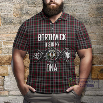 Borthwick Tartan Polo Shirt with Family Crest DNA In Me Style Kid - Tartan Vibes Clothing