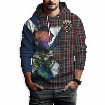 Tartan Vibes Clothing Borthwick Tartan Family Crest Hoodie Scottish Thistle Celtic Inspired