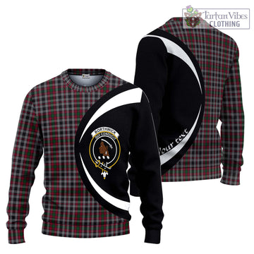 Borthwick Tartan Ugly Sweater with Family Crest Circle Style Unisex - Tartan Vibes Clothing