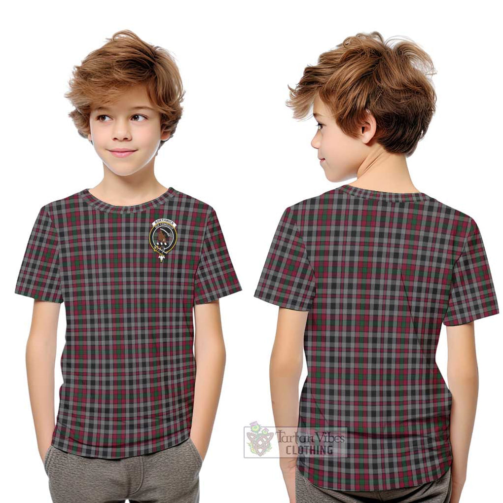 Borthwick Tartan Kid T-Shirt with Family Crest Youth XL Size14 - Tartan Vibes Clothing