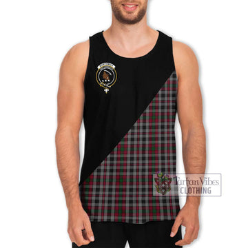 Borthwick Tartan Men's Tank Top with Family Crest and Military Logo Style Men - Tartan Vibes Clothing
