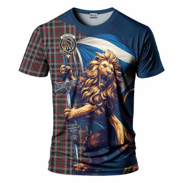 Borthwick Tartan Family Crest T-Shirt with Scottish Majestic Lion Kid's Shirt - Tartan Vibes Clothing