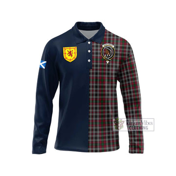 Borthwick Tartan Long Sleeve Polo Shirt Alba with Scottish Lion Royal Arm Half Style Unisex - Tartan Vibes Clothing