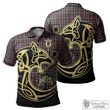 Borthwick Tartan Polo Shirt with Family Crest Celtic Wolf Style Kid - Tartan Vibes Clothing