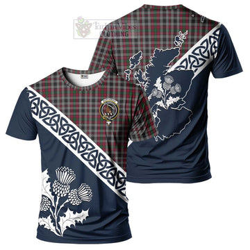 Borthwick Tartan T-Shirt Featuring Thistle and Scotland Map Kid's Shirt - Tartanvibesclothing Store