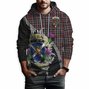 Borthwick Tartan Family Crest Hoodie Lion Rampant Royal Thistle Shield Celtic Inspired Pullover Hoodie - Tartan Vibes Clothing