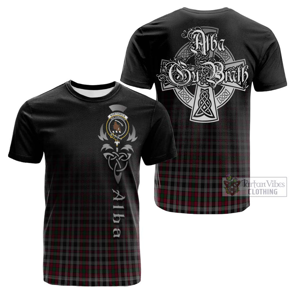 Borthwick Tartan Cotton T-shirt Featuring Alba Gu Brath Family Crest Celtic Inspired Kid's Shirt - Tartan Vibes Clothing